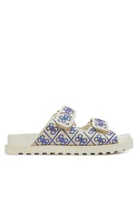 Guess Klapki FLJFDZ FAB19 Écru. Materiał: skóra