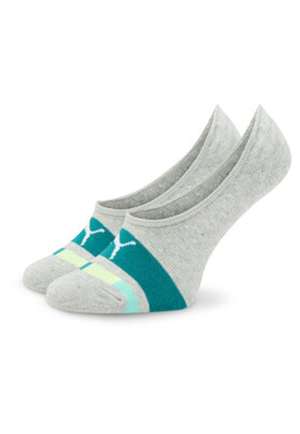 Puma Zestaw 2 par stopek dziecięcych Kids Seasonal Footie 2P 938009 Szary. Kolor: szary. Materiał: materiał, bawełna