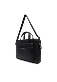 TOMMY HILFIGER - Tommy Hilfiger Torba na laptopa Th Central Computer Bag AM0AM13203 Czarny. Kolor: czarny. Materiał: skóra #3