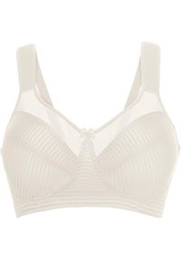 bonprix - Biustonosz minimizer bez fiszbinów z wyściełanymi ramiączkami. Kolor: beżowy. Rodzaj stanika: wyściełane miseczki, różne sposoby noszenia #1