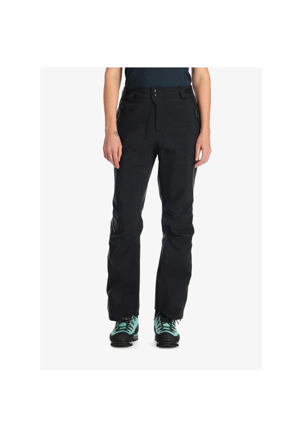 Spodnie GORE TEX damskie Rab Latok GTX Pants. Kolor: czarny. Technologia: Gore-Tex