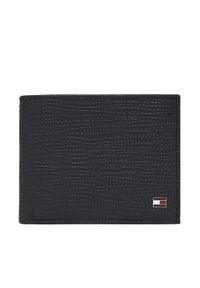 TOMMY HILFIGER - Tommy Hilfiger Duży Portfel Męski Th Flag Mini Cc Wallet AM0AM13708 Granatowy. Kolor: niebieski. Materiał: skóra