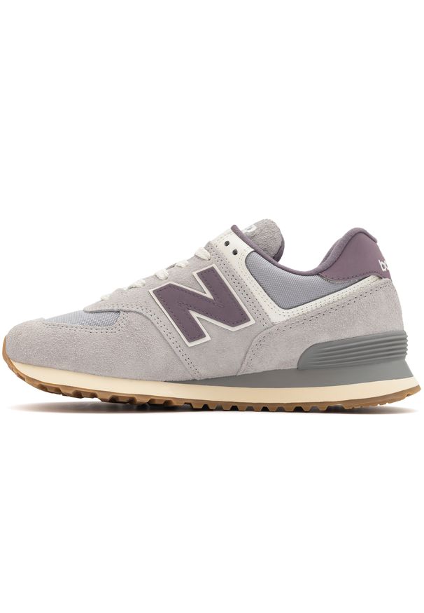 Buty unisex New Balance U574YGD – szare. Kolor: szary. Materiał: tkanina, guma, materiał, zamsz. Szerokość cholewki: normalna. Model: New Balance 574