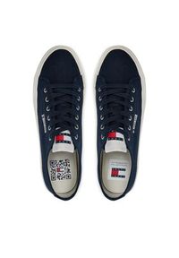 Tommy Jeans Tenisówki Tjm Lace Up Canvas Color EM0EM01365 Granatowy. Kolor: niebieski