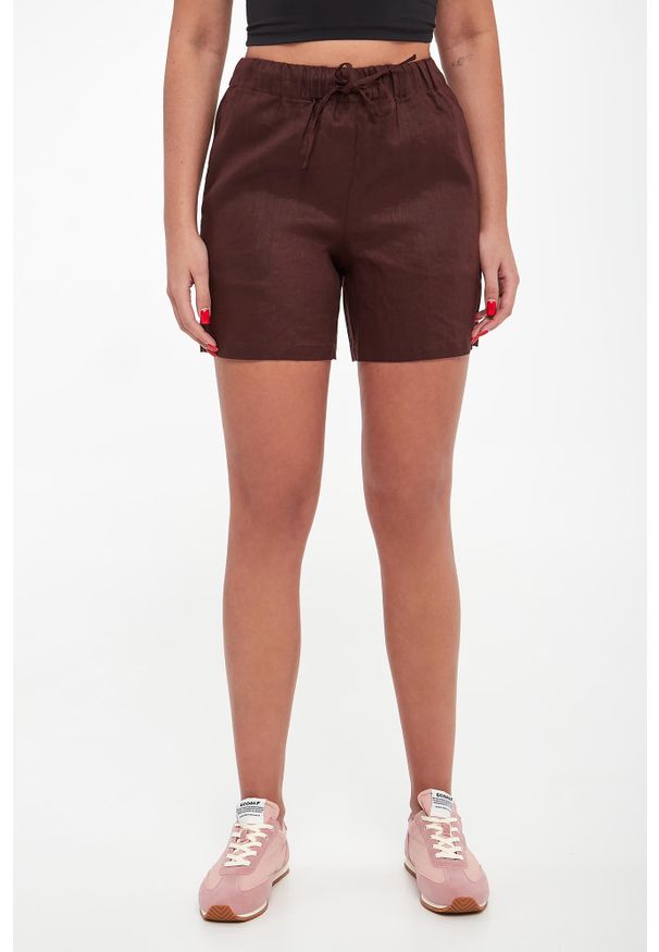 Ecoalf - Szorty damskie lniane Eras ECOALF. Materiał: len