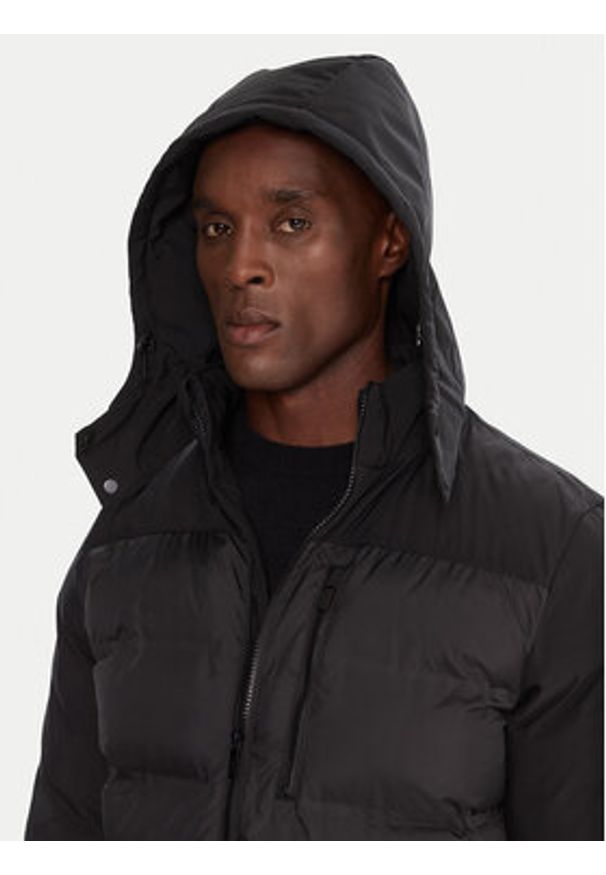 Karl Lagerfeld - KARL LAGERFELD Kurtka zimowa 505029 554596 Czarny Regular Fit. Typ kołnierza: dekolt w karo. Kolor: czarny. Materiał: syntetyk. Sezon: zima