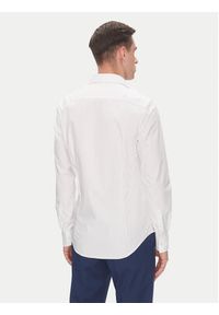 Calvin Klein Koszula LV019EU029 Biały Slim Fit. Kolor: biały. Materiał: bawełna