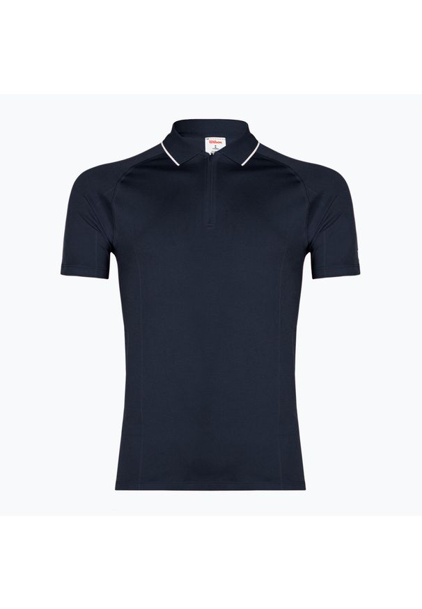 Koszulka męska Wilson Team Seamless Polo 2.0. Typ kołnierza: polo. Kolor: biały, niebieski, wielokolorowy. Sport: tenis