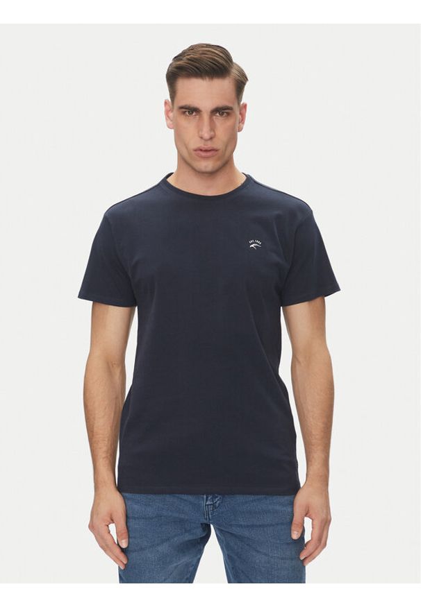 INDICODE T-Shirt Kloge 40-915 Granatowy Regular Fit. Kolor: niebieski. Materiał: bawełna