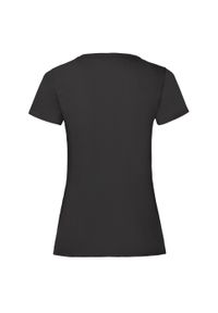 FRUIT OF THE LOOM - Koszulka Damska Valueweight. Kolor: czarny. Sport: turystyka piesza