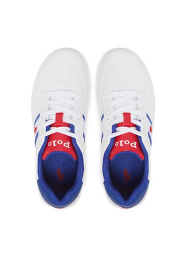 Polo Ralph Lauren Sneakersy Heritage Court III T-Toe RL02475103 Biały. Kolor: biały. Materiał: skóra