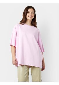 Noisy may - Noisy May T-Shirt Kim 27029104 Różowy Relaxed Fit. Kolor: różowy. Materiał: bawełna #4