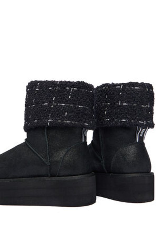Karl Lagerfeld - KARL LAGERFELD Śniegowce Thermo KL48552 Czarny. Kolor: czarny. Materiał: materiał