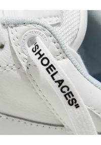 OFF-WHITE - Sneakersy For Walking Out of Office. Kolor: biały. Materiał: jeans. Wzór: aplikacja #6