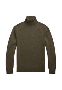 Polo Ralph Lauren Golf 710946145006 Zielony Regular Fit. Typ kołnierza: golf, polo. Kolor: zielony. Materiał: wełna #5