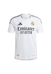 Adidas - Koszulka Real Madrid 24/25 Home Authentic. Kolor: biały. Materiał: materiał #2