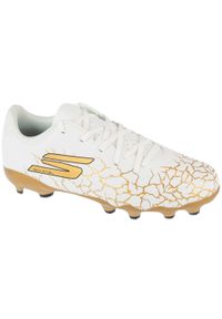 skechers - Buty piłkarskie korki chłopięce, Skx 1.5 Jr Youth Fg. Kolor: biały. Sport: piłka nożna #1