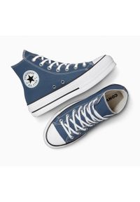 Adidasy Converse Chuck Taylor All Star Lift, Dla obu płci. Kolor: niebieski. Materiał: materiał. Model: Converse All Star. Sport: fitness