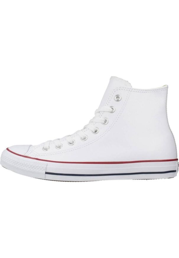 Trampki Converse Chuck Taylor HI Leather, Dla obu płci. Kolor: biały. Materiał: materiał, skóra
