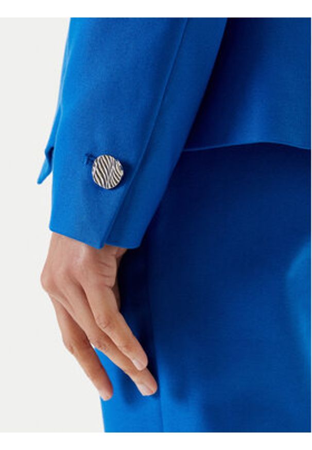 Morgan Marynarka 251-VPKY.F Niebieski Slim Fit. Kolor: niebieski. Materiał: syntetyk, bawełna