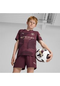 Puma - Młodzieżowa koszulka Manchester City 24/25 PUMA Dark Jasper Red. Kolor: czerwony. Sport: piłka nożna