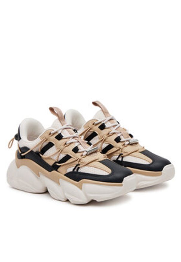 Steve Madden Sneakersy Spectator SM11002961 Beżowy. Kolor: beżowy. Materiał: materiał