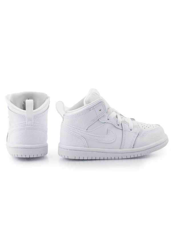 Buty sportowe dla dzieci Nike Jordan 1 MId (TD) białe. Kolor: biały