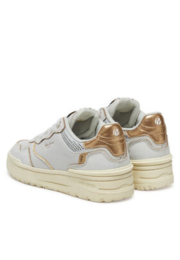 Pepe Jeans Sneakersy Chester Distress W PLS00033 Biały. Kolor: biały. Materiał: skóra