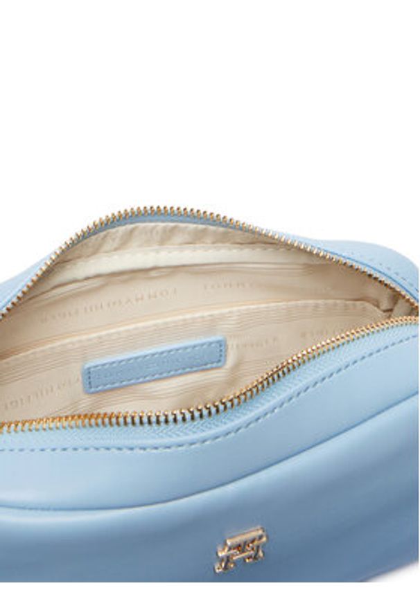 TOMMY HILFIGER - Tommy Hilfiger Torebka Th Essential Camera Bag AW0AW18370 Błękitny. Kolor: niebieski. Materiał: skórzane