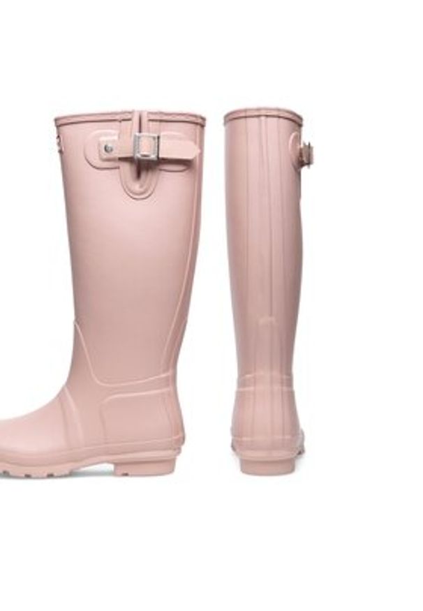 Hunter Kalosze HFW-006 Różowy. Kolor: różowy. Materiał: kauczuk