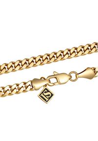 ICED STUFF Łańcuszek Curb Cuban Link Złoty. Materiał: metalowe. Kolor: złoty #4