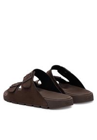 BOSS Klapki Surfley Sand MF 50563157 Brązowy. Kolor: brązowy. Materiał: skóra #6