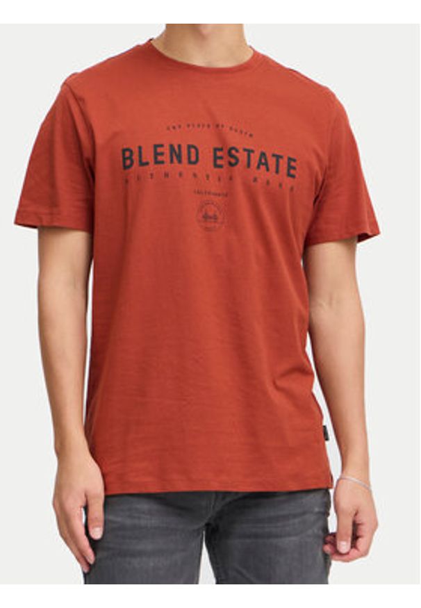 Blend T-Shirt 20717160 Czerwony Regular Fit. Kolor: czerwony. Materiał: bawełna