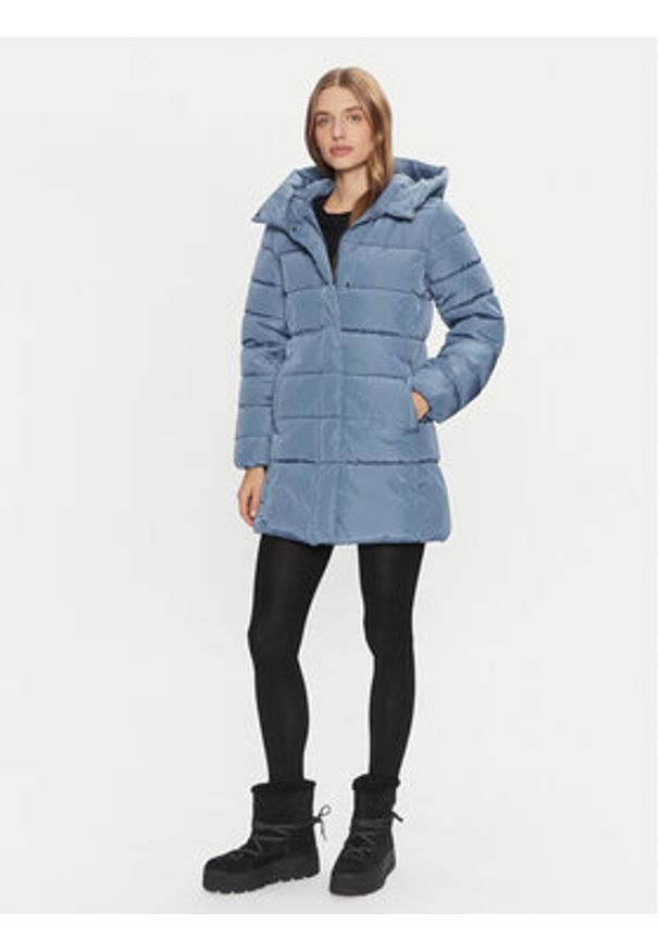only - ONLY Kurtka zimowa Lina 15304782 Niebieski Regular Fit. Kolor: niebieski. Materiał: syntetyk. Sezon: zima