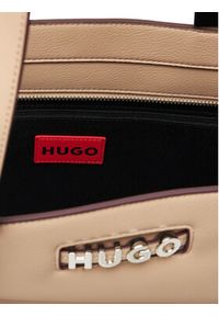 Hugo - HUGO Torebka 50541884 Beżowy. Kolor: beżowy. Materiał: skórzane #5