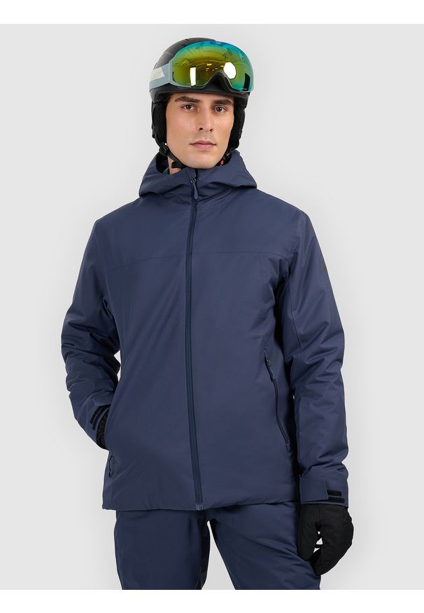 4f - 4F Kurtka narciarska membrana 5000 męska - granatowa XL. Kolor: niebieski. Materiał: poliester, materiał. Sezon: zima