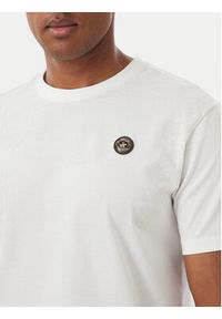 Beverly Hills Polo Club T-Shirt M1631-HR Biały Regular Fit. Typ kołnierza: polo. Kolor: biały. Materiał: bawełna #4