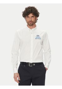 La Martina Koszula Alfred MAC601 PP483 Biały Regular Fit. Kolor: biały. Materiał: bawełna #1