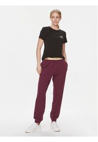 Calvin Klein Underwear Spodnie piżamowe 000QS7045E Bordowy Regular Fit. Kolor: czerwony. Materiał: bawełna