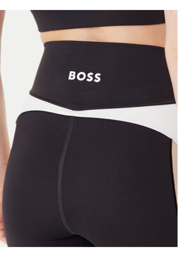 BOSS Legginsy Ekiden3 50544178 Czarny Slim Fit. Kolor: czarny. Materiał: syntetyk