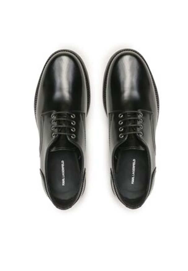 Karl Lagerfeld - KARL LAGERFELD Półbuty KL11423 Czarny. Kolor: czarny. Materiał: skóra