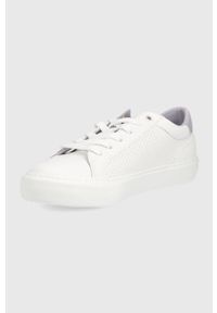 Levi's® - Levi's sneakersy Woodward Refresh S kolor biały. Okazja: na spotkanie biznesowe. Nosek buta: okrągły. Zapięcie: sznurówki. Kolor: biały. Materiał: włókno, guma. Sport: bieganie #5