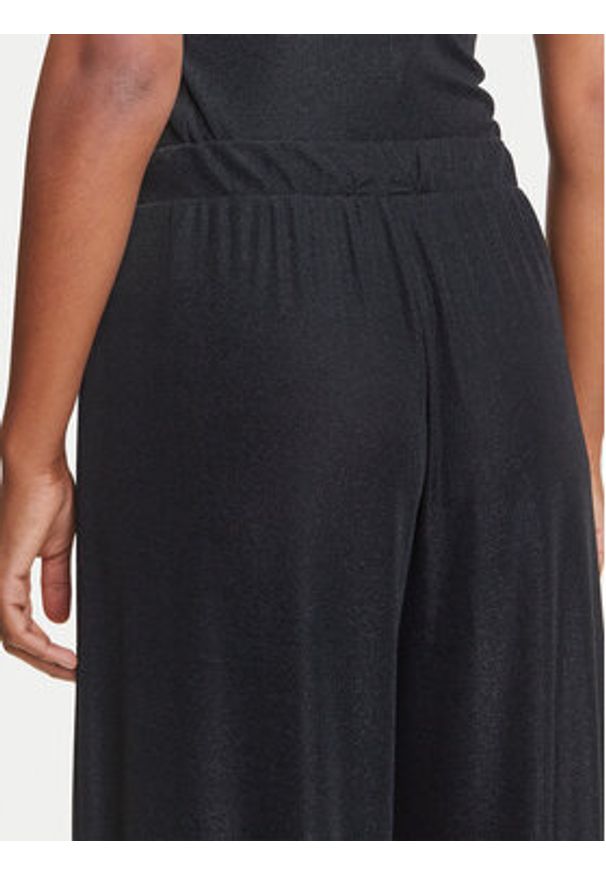 Emporio Armani Spodnie materiałowe EW000594 AF12206 FC043 Czarny Wide Leg. Kolor: czarny. Materiał: syntetyk