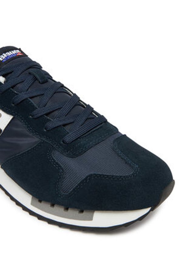 Blauer Sneakersy S5QUEENS01/MES-NVY/WHI Granatowy. Kolor: niebieski. Materiał: materiał