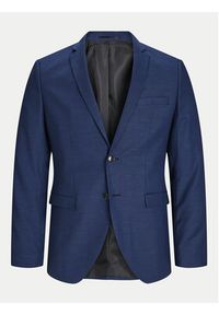 Jack & Jones Marynarka Solaris 12141107 Niebieski Slim Fit. Kolor: niebieski. Materiał: syntetyk #8