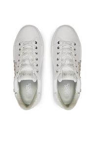 Karl Lagerfeld - KARL LAGERFELD Sneakersy KL62510G Biały. Kolor: biały. Materiał: skóra #3