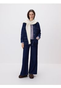 Reserved - Sweter z domieszką wełny - różowy. Kolor: różowy. Materiał: wełna