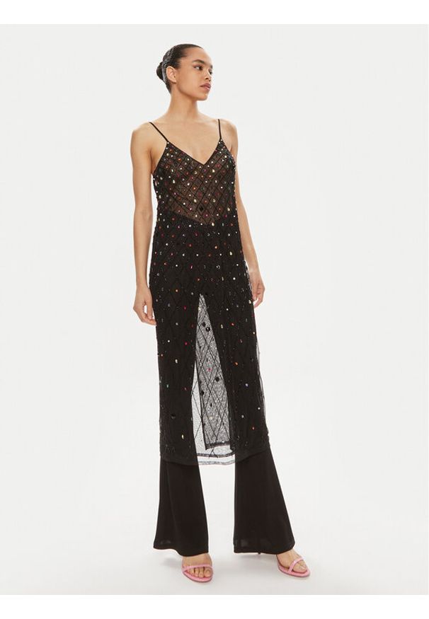 One Teaspoon Sukienka koktajlowa Stellar Jewel 26342 Czarny Regular Fit. Kolor: czarny. Materiał: syntetyk. Styl: wizytowy