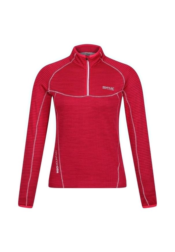 Regatta - Bluza Szybkoschnąca Z Suwakiem Damska Yonder. Kolor: różowy. Styl: sportowy. Sport: turystyka piesza