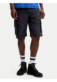 Jack & Jones Szorty materiałowe Cole Ivan 12288611 Czarny Regular Fit. Kolor: czarny. Materiał: syntetyk #1